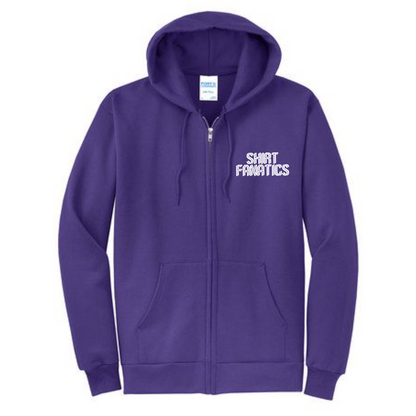Port & Company Unisex Full Zip Hooded Sweatshirt- Embroidered