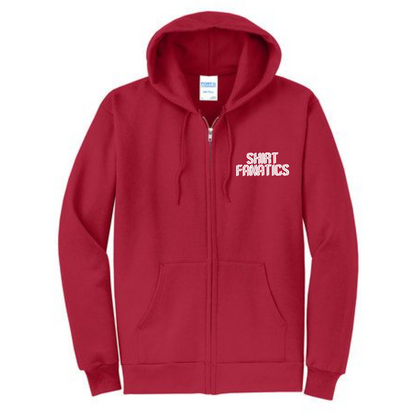 Port & Company Unisex Full Zip Hooded Sweatshirt- Embroidered
