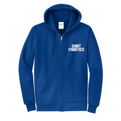 Port & Company Unisex Full Zip Hooded Sweatshirt- Embroidered