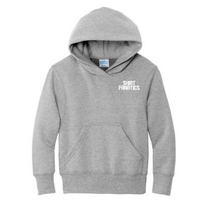 Port & Company Youth Hooded Sweatshirt- Embroidered