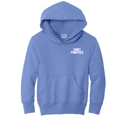 Port & Company Youth Hooded Sweatshirt- Embroidered
