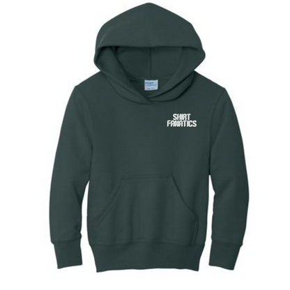 Port & Company Youth Hooded Sweatshirt- Embroidered