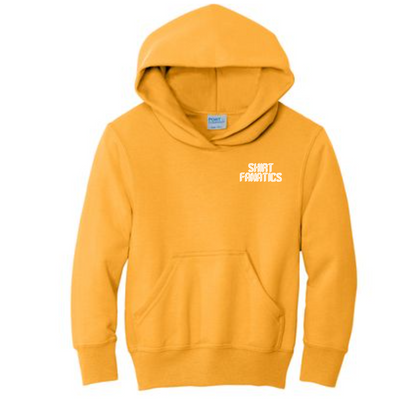 Port & Company Youth Hooded Sweatshirt- Embroidered