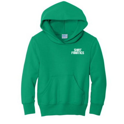 Port & Company Youth Hooded Sweatshirt- Embroidered