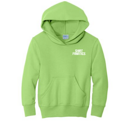 Port & Company Youth Hooded Sweatshirt- Embroidered