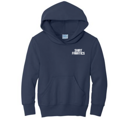 Port & Company Youth Hooded Sweatshirt- Embroidered