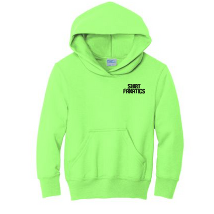 Port & Company Youth Hooded Sweatshirt- Embroidered