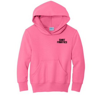 Port & Company Youth Hooded Sweatshirt- Embroidered