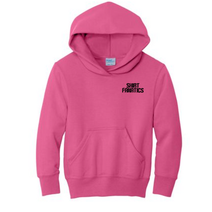 Port & Company Youth Hooded Sweatshirt- Embroidered