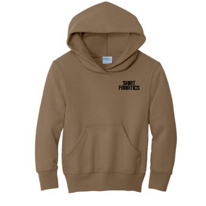 Port & Company Youth Hooded Sweatshirt- Embroidered