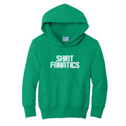 Port & Company Youth Hooded Sweatshirt- Screen Printed