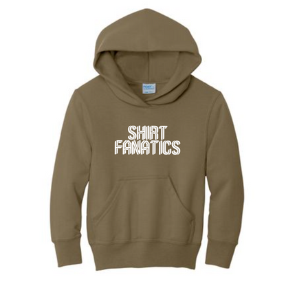 Port & Company Youth Hooded Sweatshirt- Screen Printed