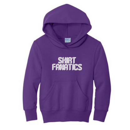 Port & Company Youth Hooded Sweatshirt- Screen Printed