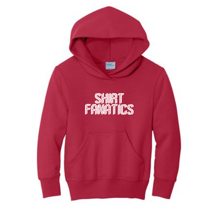 Port & Company Youth Hooded Sweatshirt- Screen Printed