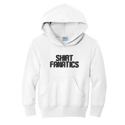 Port & Company Youth Hooded Sweatshirt- Screen Printed