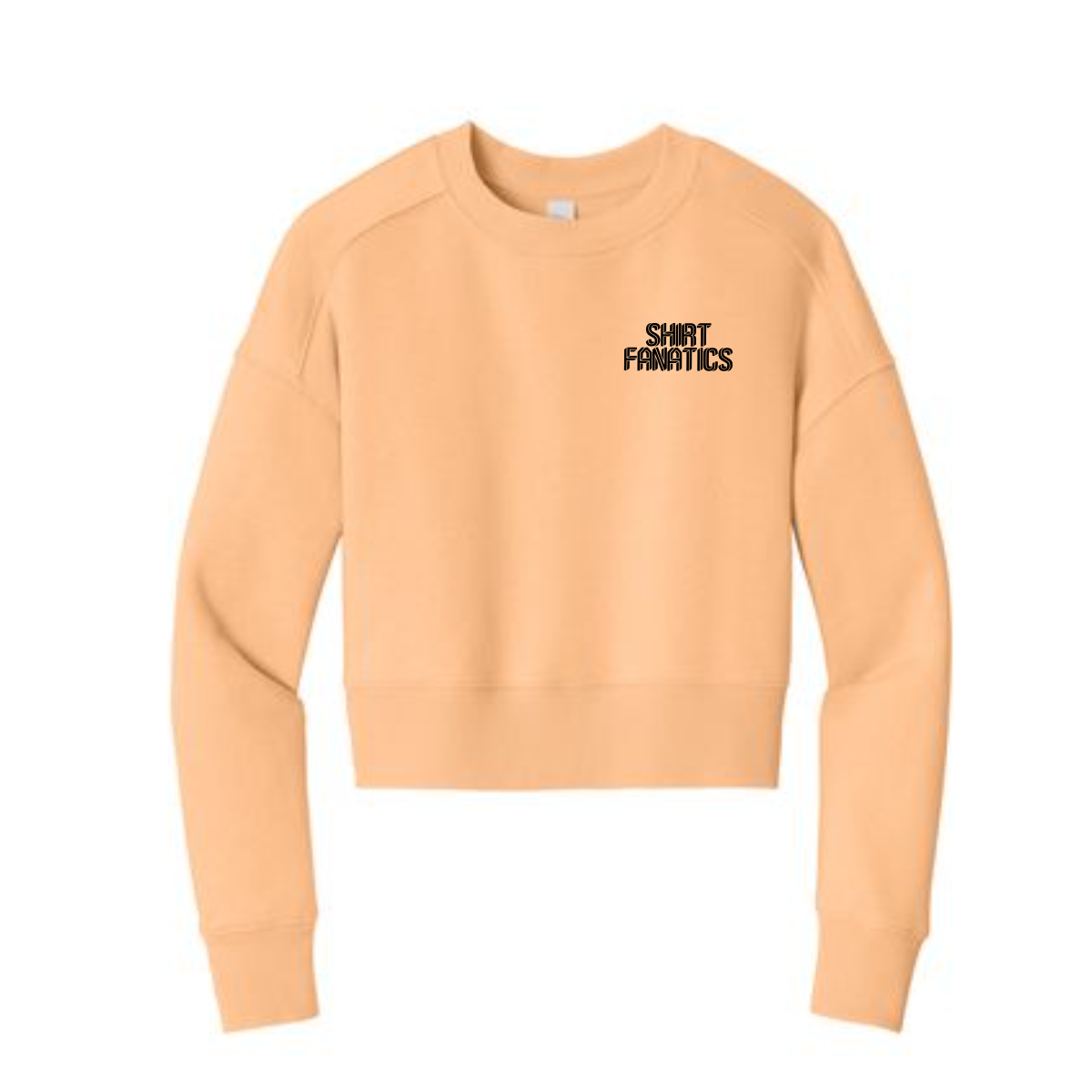 District Women's Cropped Sweatshirt- Front Left Chest Logo