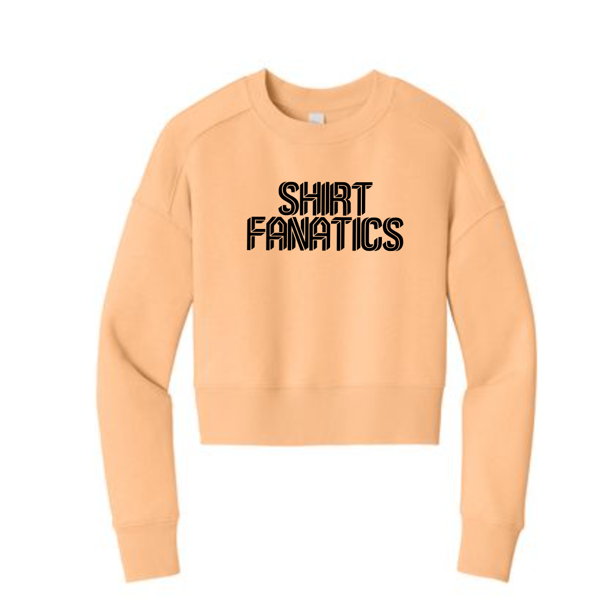 District Women's Cropped Sweatshirt- Full Chest Logo