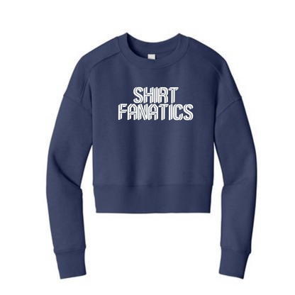 District Women's Cropped Sweatshirt- Screen Printed