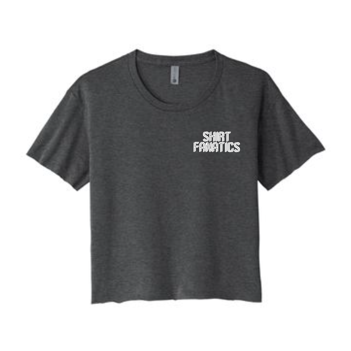 Next Level Crop Tee- Front Left Chest Logo