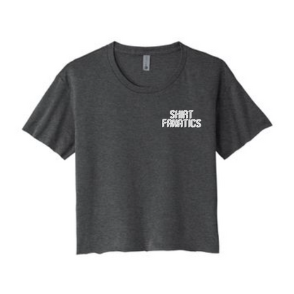 Next Level Crop Tee- Embroidered