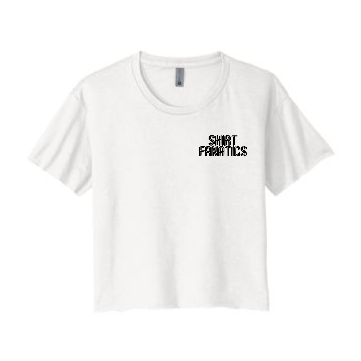 Next Level Crop Tee- Front Left Chest Logo