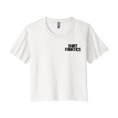 Next Level Crop Tee- Embroidered