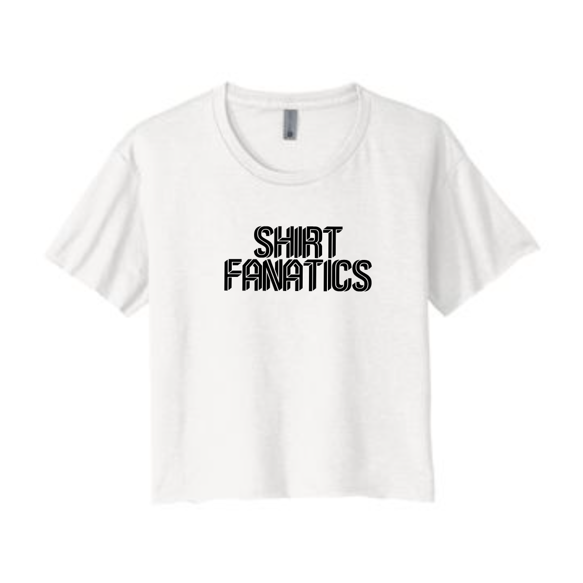 Next Level Crop Tee- Full Front Logo