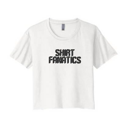 Next Level Crop Tee- Screen Printed