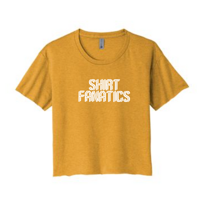 Next Level Crop Tee- Screen Printed