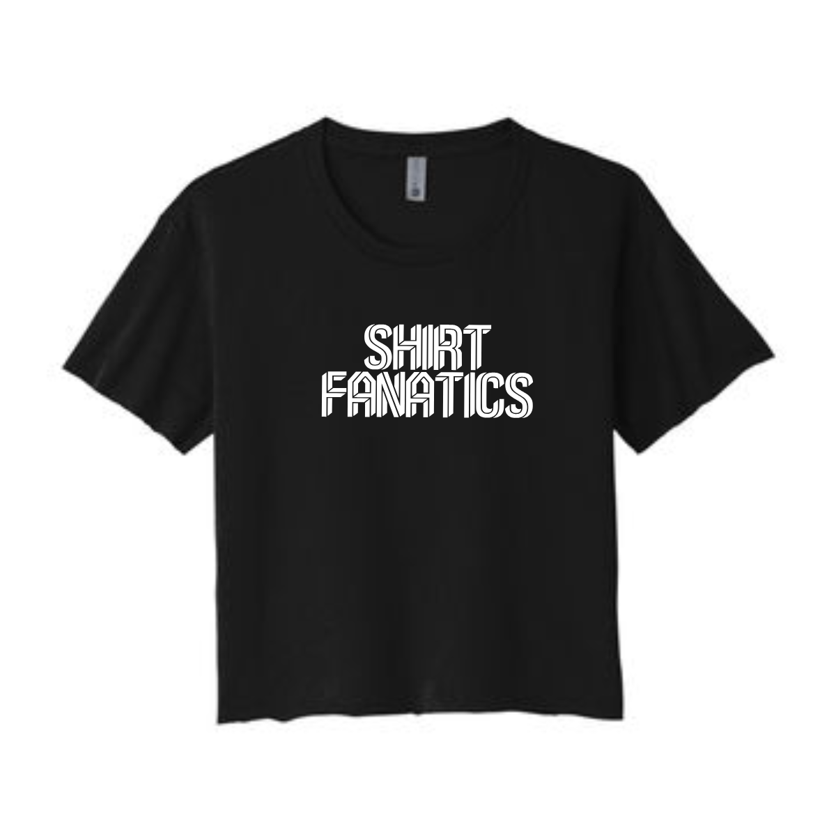 Next Level Crop Tee- Full Front Logo