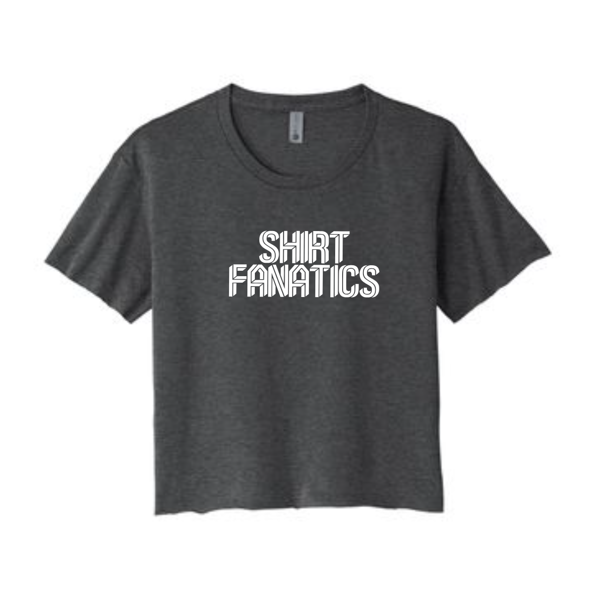 Next Level Crop Tee- Full Front Logo