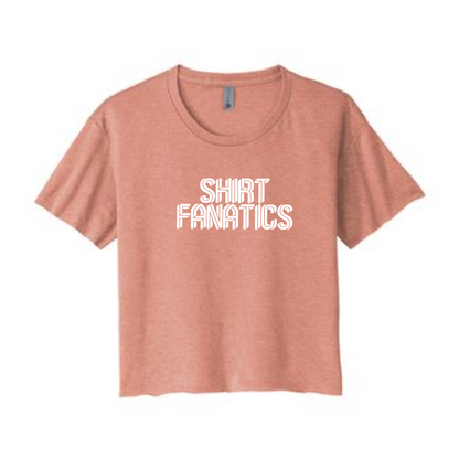 Next Level Crop Tee- Screen Printed