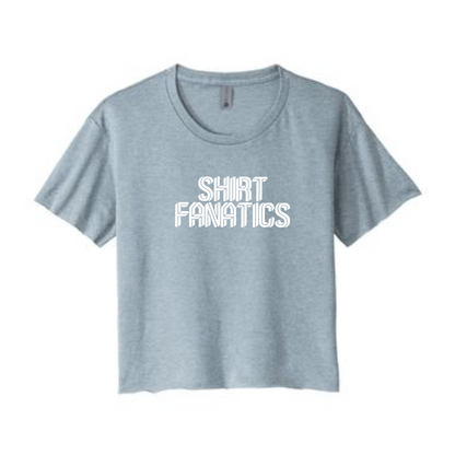 Next Level Crop Tee- Screen Printed