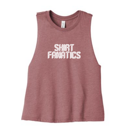 Bella+Canvas Racerback Cropped Tank- Screen Printed