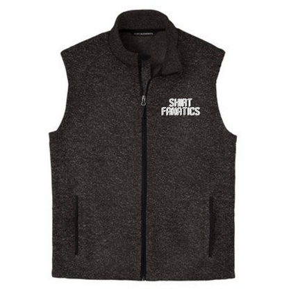 Port Authority Fleece Sweater Vest- Men's- Embroidered