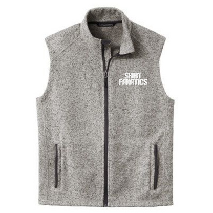 Port Authority Fleece Sweater Vest- Men's- Embroidered