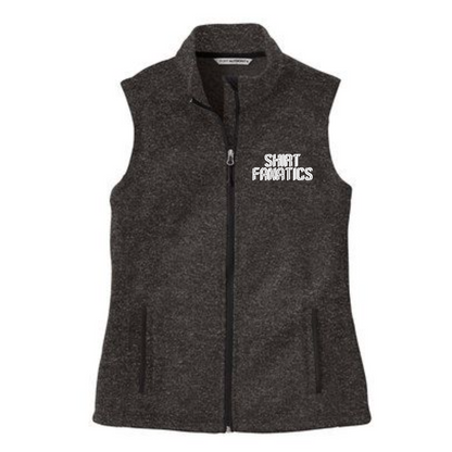 Port Authority Fleece Sweater Vest- Women's- Embroidered