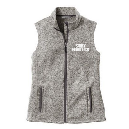 Port Authority Fleece Sweater Vest- Women's- Embroidered